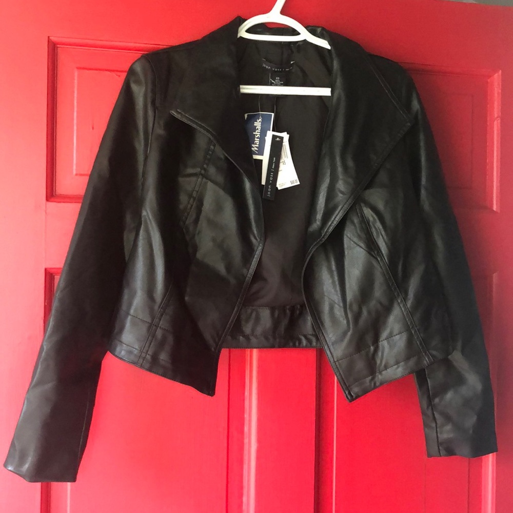 Faux leather jacket